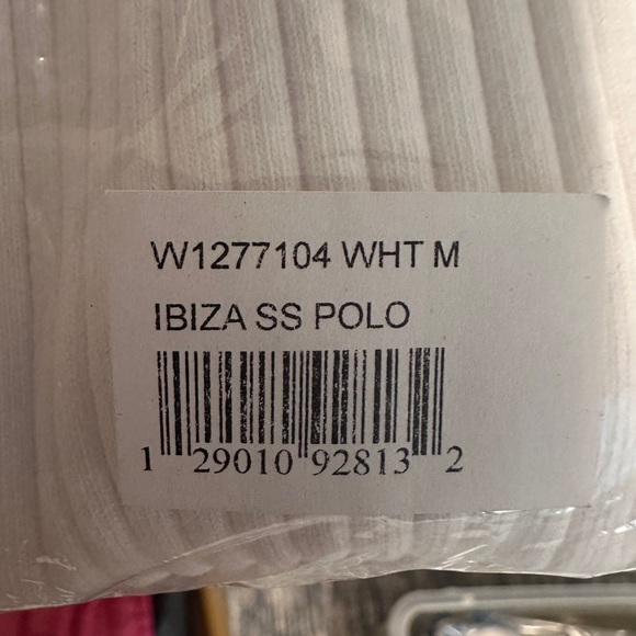 Cotton Citizen Short Sleeve‎ Ibiza Polo shirt, NWT, Size Medium, Classic White - Picture 6 of 7